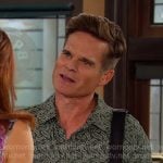 Leo’s green printed shirt on Days of our Lives