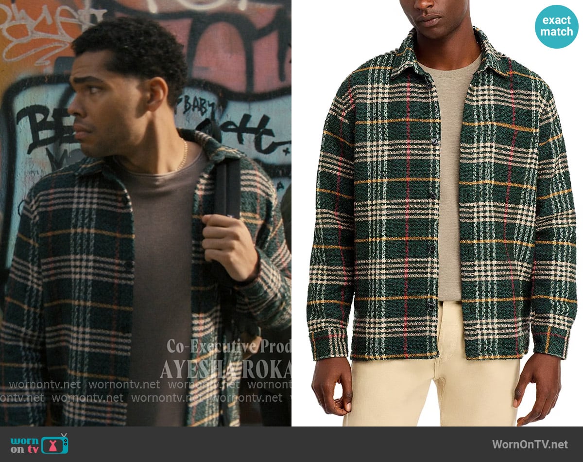 Les Deux Kaleb Button Front Overshirt worn by Kel Washington (Nicholas Duvernay) on Not Suitable For Work