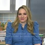 Lexie Sachs’s puff sleeve denim shirt on Today