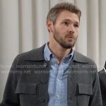 Liam’s grey jacket on The Bold and the Beautiful