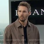 Liam’s taupe jacket on The Bold and the Beautiful