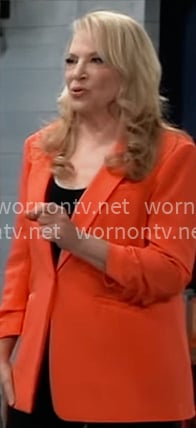 Liesl’s orange blazer on General Hospital