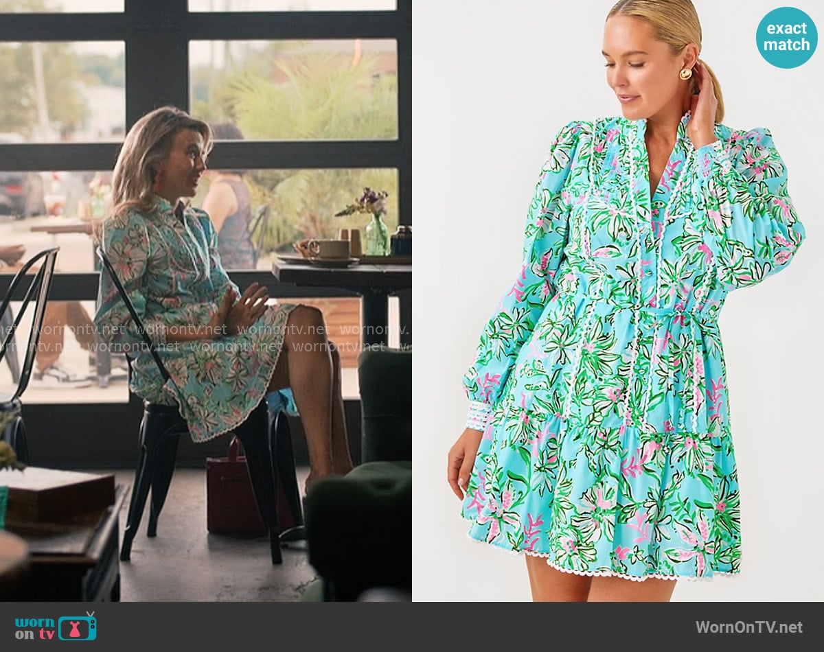 Lilly Pulitzer Arletta Dress worn by Kathy (Wynn Everett) on Sweet Magnolias