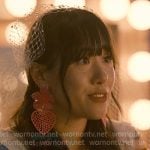 Lily’s pink heart drop earrings on Sweet Magnolias