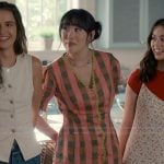 Lily’s pink plaid mini dress on Sweet Magnolias
