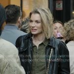 Lindsay’s ivory quilted leather shoulder bag on In The City