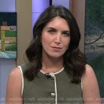 Liz’s green button down sleeveless dress on Today