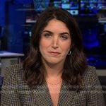 Liz’s grey plaid double breasted blazer on Today