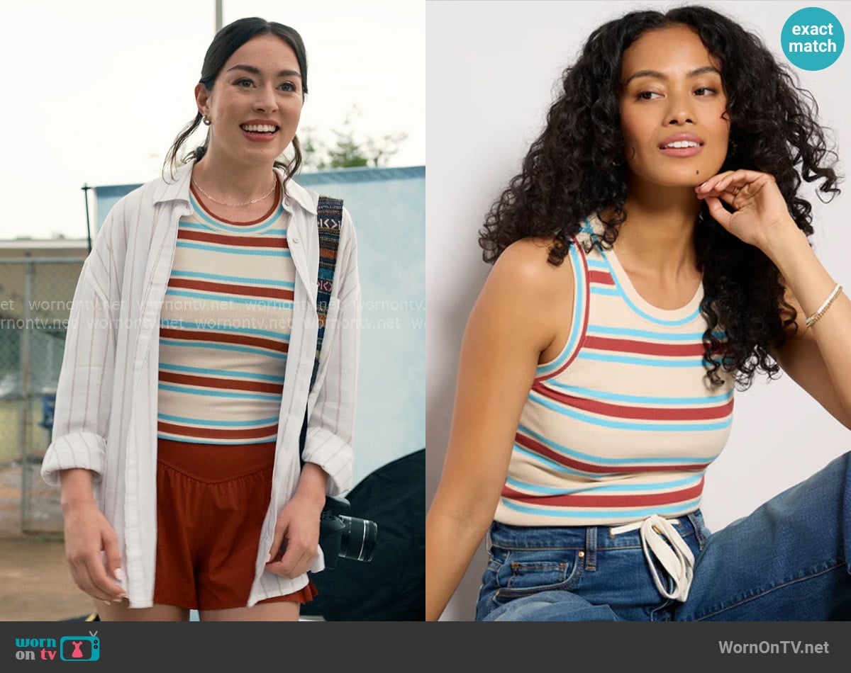 Lna Jones Rib Tank worn by Annie Sullivan (Anneliese Judge) on Sweet Magnolias