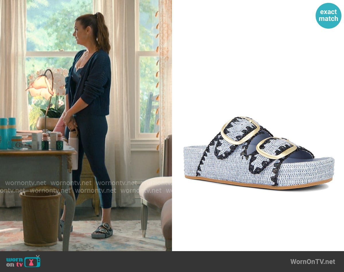 Maddie’s gray sandals on Sweet Magnolias