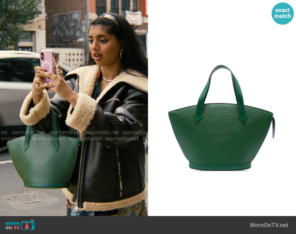 Louis Vuitton 1995 Epi Saint Jacques PM Short Strap handbag worn by Abhinaya Chilukuri (Avantika) on Not Suitable For Work