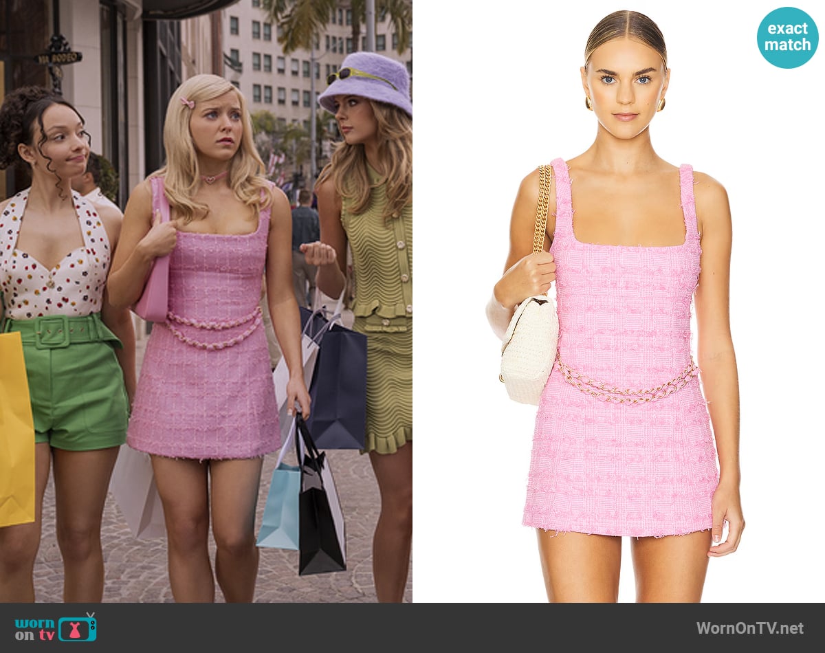 Lovers and Friends Brynn Mini Dress worn by Elle Woods (Lexi Minetree) on Elle