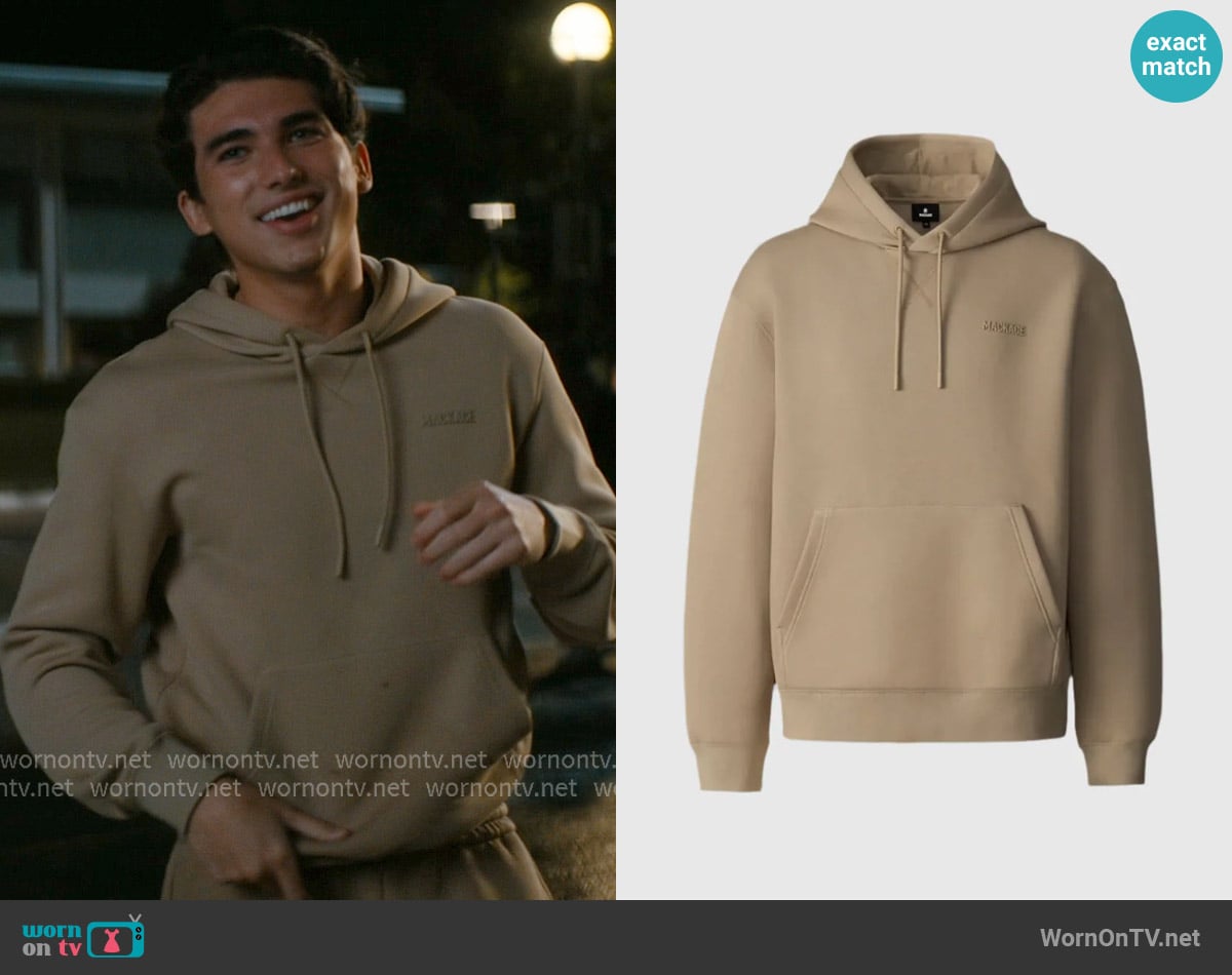 Mackage KOLTON Double-Face Jersey Logo Hoodie worn by Hunter Davenport (Charlie Evans) on Off Campus
