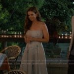 Maddie’s blue floral embroidered dress on Sweet Magnolias