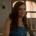 Maddie’s denim sleeveless top on Sweet Magnolias