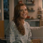 Maddie’s floral check top on Sweet Magnolias