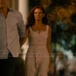Maddie’s floral lace inset dress on Sweet Magnolias