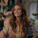 Maddie's floral print blouse on Sweet Magnolias
