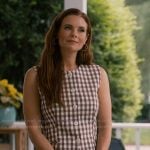 Maddie's gingham check vest on Sweet Magnolias