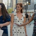 Maddie's white polka dot dress on Sweet Magnolias
