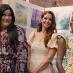 Maddie’s yellow gingham check dress on Sweet Magnolias