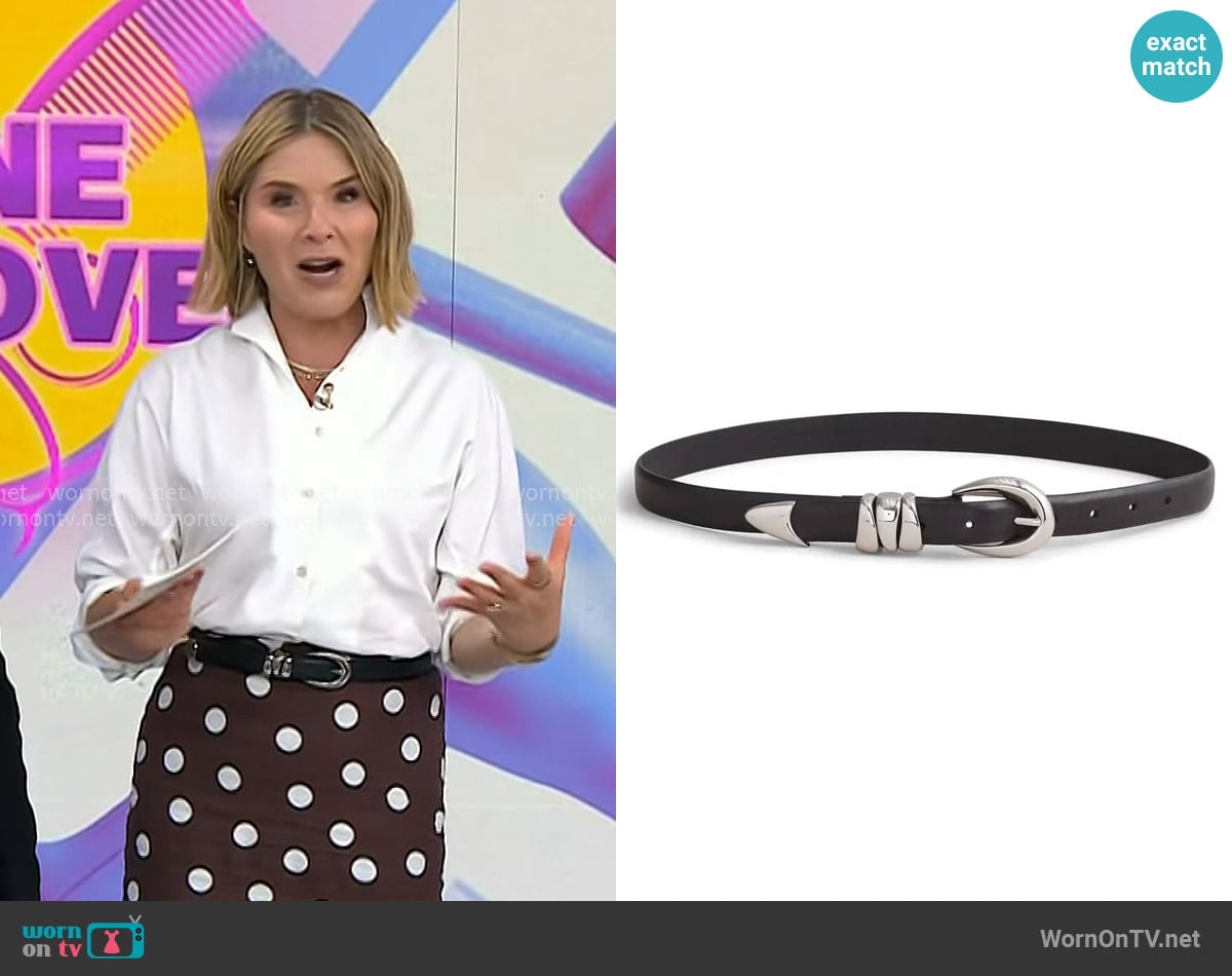 Jenna’s black leather belt on Today