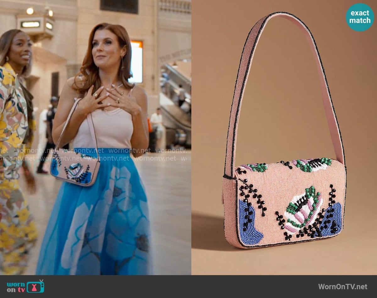 Maeve The Fiona Beaded Bag Bloom Edition worn by Maddie Townsend (JoAnna Garcia Swisher) on Sweet Magnolias