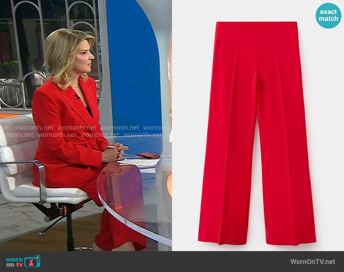 Christine’s red pants on Today Christine’s red pants on Today