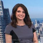 Maria’s grey colorblock flare dress on Today
