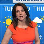 Maria’s orange colorblock dress on Today
