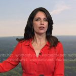 Maria’s red pintuck shirtdress on Today