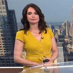 Maria’s yellow polka dot dress on Today