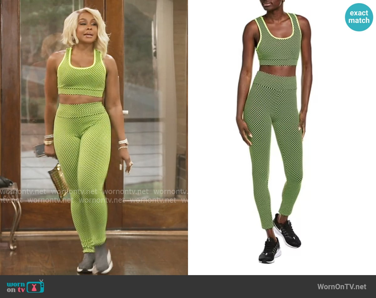 Marion 2pc Sports Bra and Leggings worn by Phaedra Parks on The Real Housewives of Atlanta