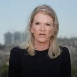 Martha Raddatz’s black ruched sleeve top on Good Morning America