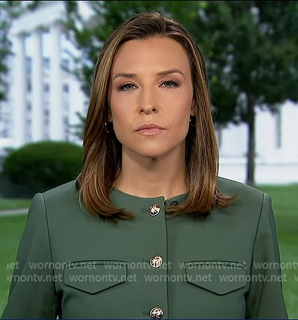 Mary’s green jacket on Good Morning America