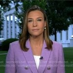 Mary’s lilac double breasted blazer on Good Morning America