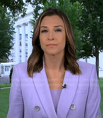 Mary’s lilac knit tank and blazer on Good Morning America