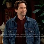 Matt’s denim jacket on The Young and the Restless