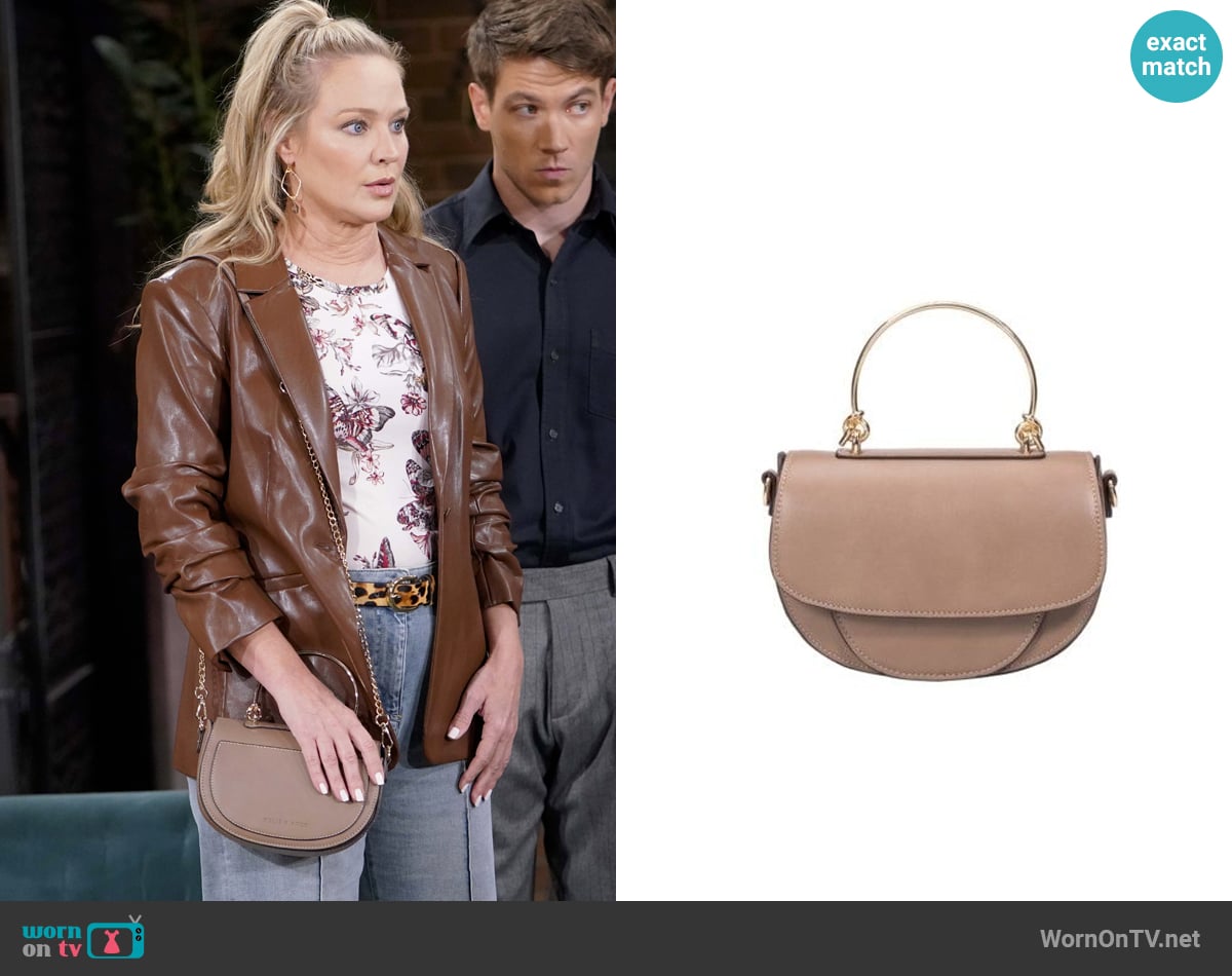 Melie Bianco Isabel Bag worn by Sharon Newman (Sharon Case) on The Young and the Restless