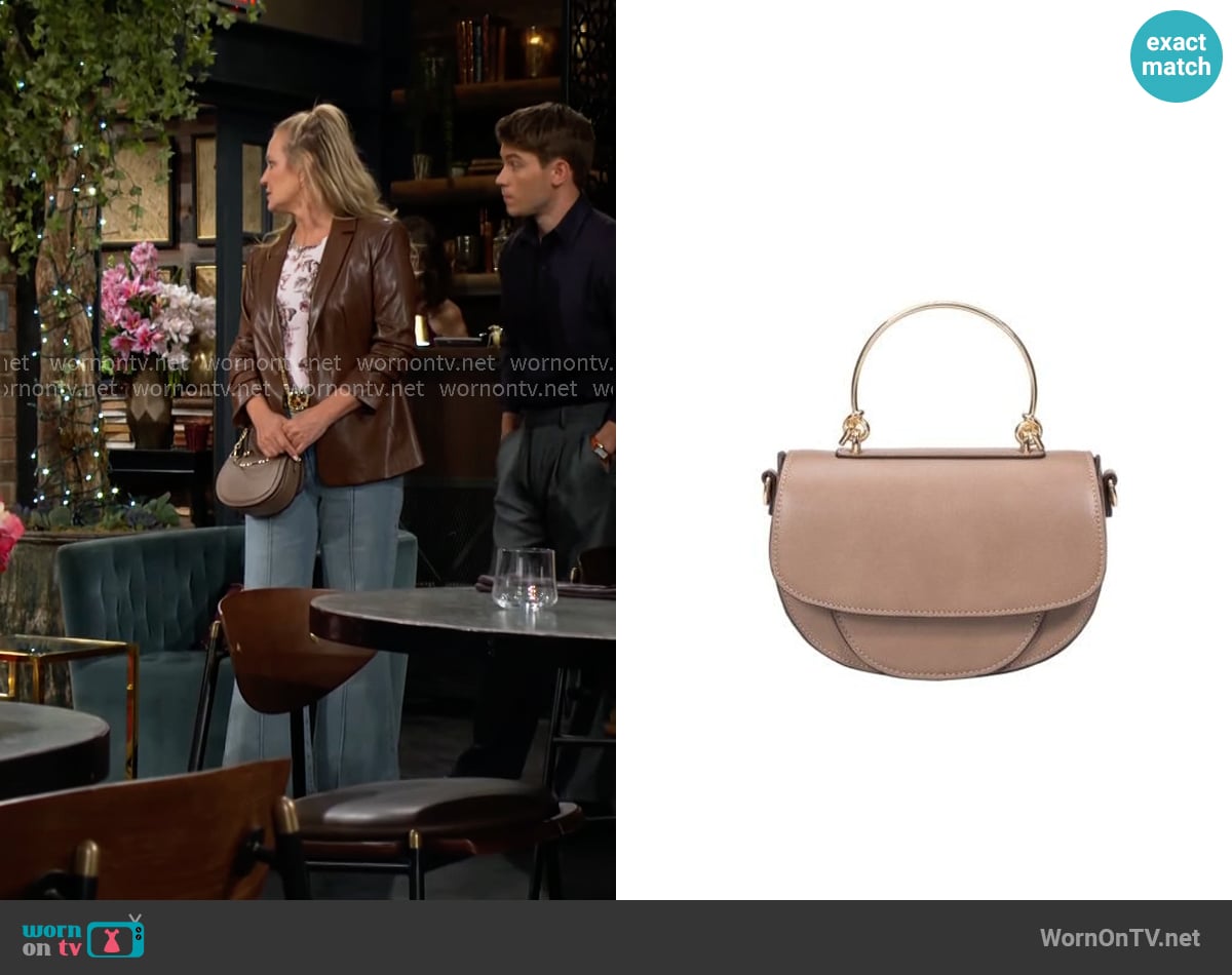 Melie Bianco Isabel Bag worn by Sharon Newman (Sharon Case) on The Young and the Restless