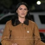 Melissa Adan’s brown jacket on Good Morning America