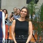 Melissa’s black sleeveless jumpsuit on Today