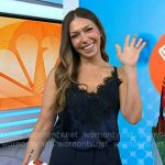 Melissa’s navy lace trim cami on Today