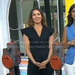 Melissa’s pinstripe top and pants on Today