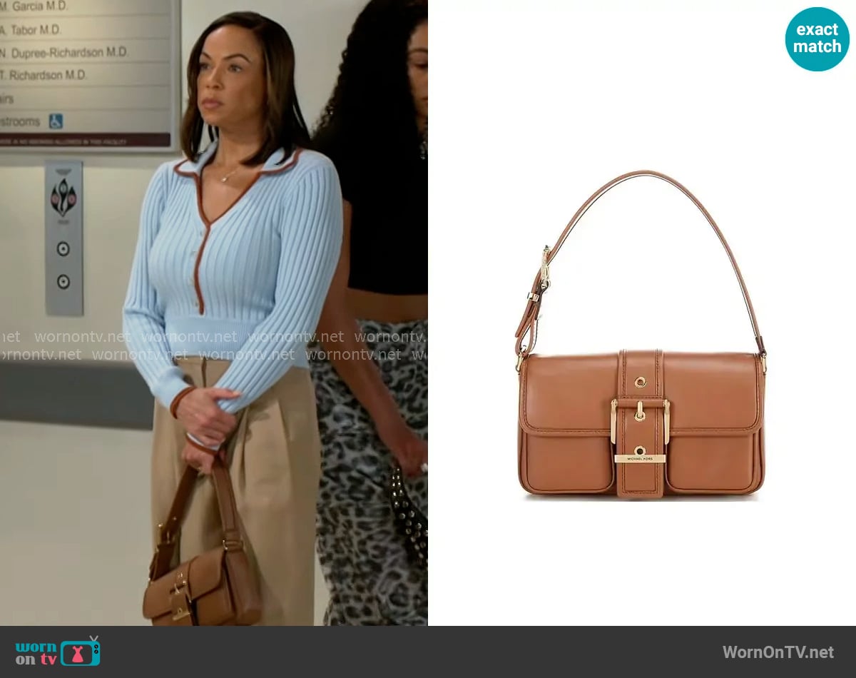 Michael Kors Colby Medium Bag worn by Nicole Dupree Richardson (Daphnee Duplaix) on Beyond the Gates