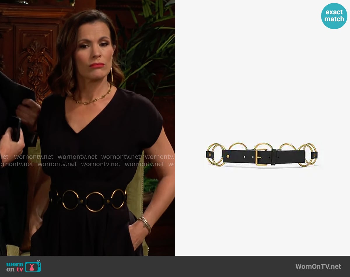 MICHAEL Michael Kors Ring Belt worn by Chelsea Lawson (Melissa Claire Egan) on The Young and the Restless