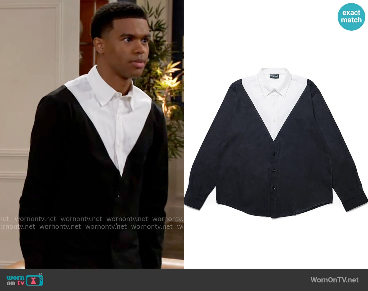 Mifland Ace Button Shirt worn by Tyrell Richardson (Jaden Lucas Miller) on Beyond the Gates
