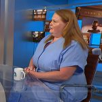 Misty Marris’s blue eyelet shirtdress on NBC News Daily