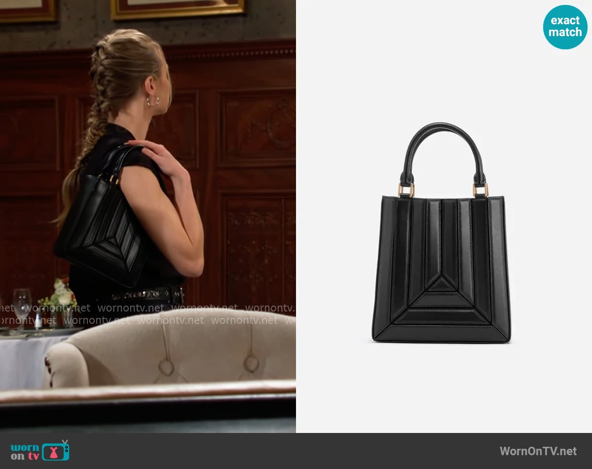 Mlouye Sera Tall Tote worn by Claire Grace (Hayley Erin) on The Young and the Restless