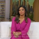 Morgan’s fuchsia pink maxi dress on Good Morning America